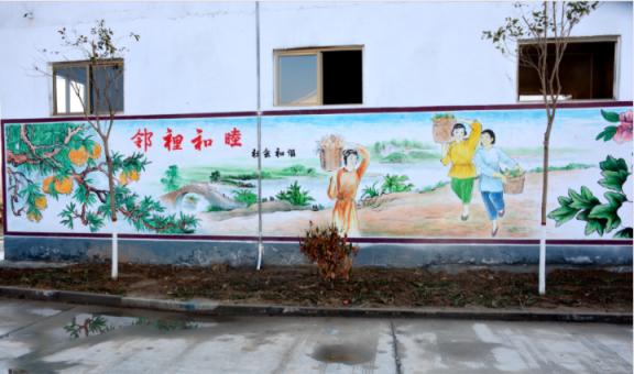 马山乡镇文化墙 乡风文明焕发新活力